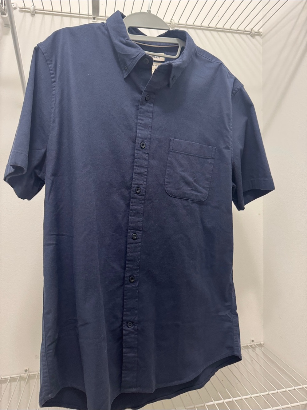 Goodthreads Navy Short-Sleeve Button-Down Shirt